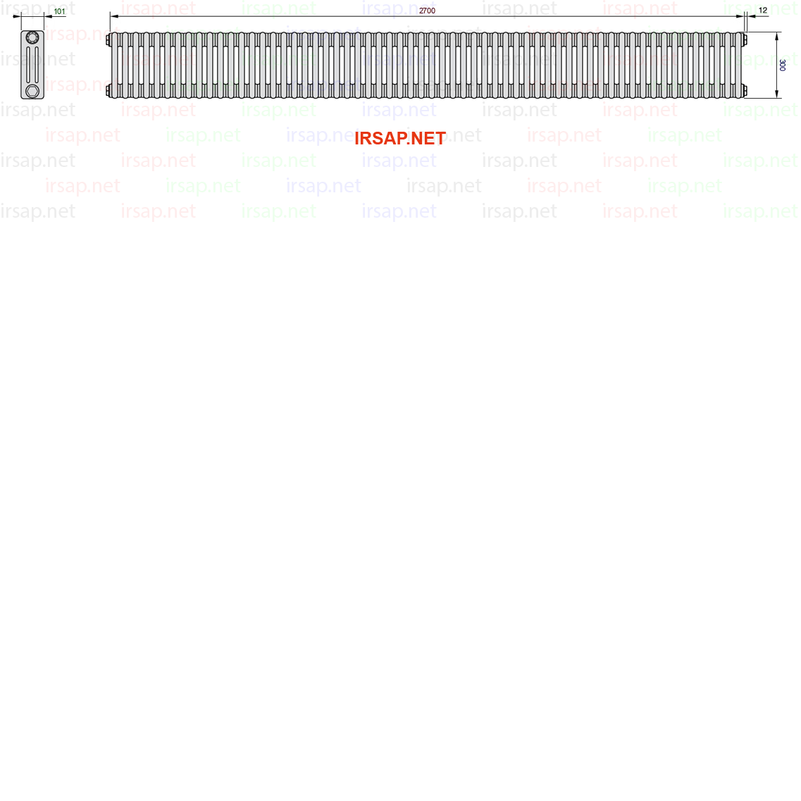Радиатор IRSAP Tesi 30300/60 T22 CL 01